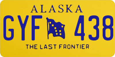 AK license plate GYF438