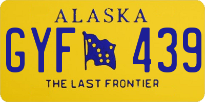 AK license plate GYF439
