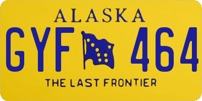 AK license plate GYF464