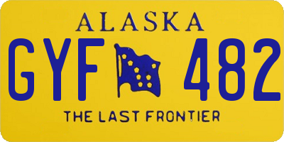 AK license plate GYF482