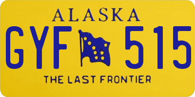 AK license plate GYF515