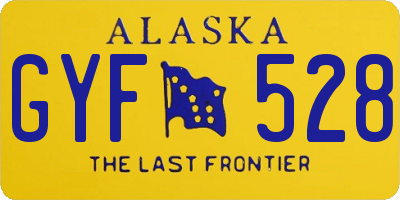 AK license plate GYF528