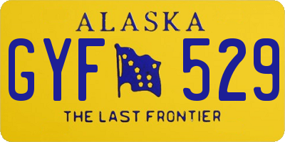 AK license plate GYF529