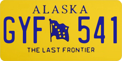 AK license plate GYF541