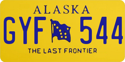AK license plate GYF544