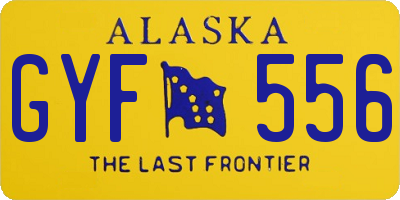 AK license plate GYF556