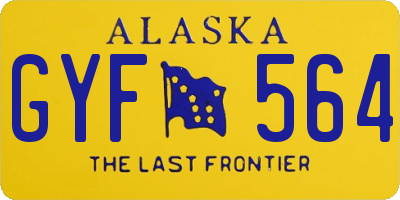 AK license plate GYF564
