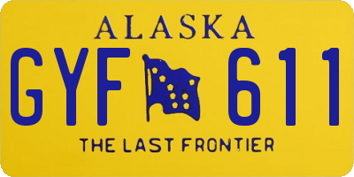 AK license plate GYF611