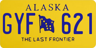 AK license plate GYF621
