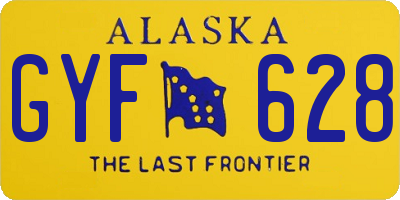 AK license plate GYF628