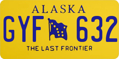 AK license plate GYF632
