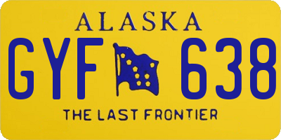 AK license plate GYF638