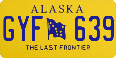 AK license plate GYF639