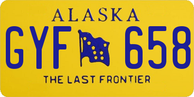 AK license plate GYF658