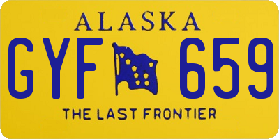 AK license plate GYF659