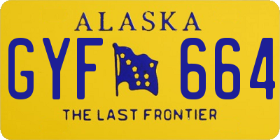 AK license plate GYF664