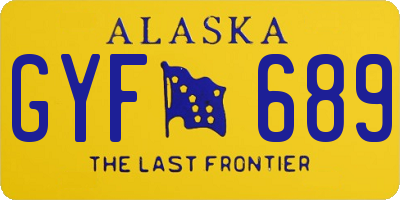 AK license plate GYF689