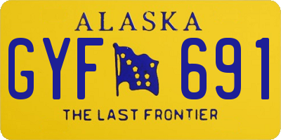 AK license plate GYF691