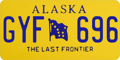 AK license plate GYF696