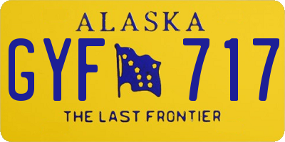 AK license plate GYF717