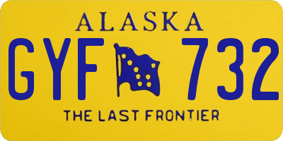 AK license plate GYF732