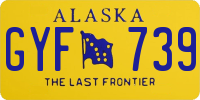 AK license plate GYF739