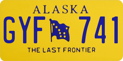 AK license plate GYF741