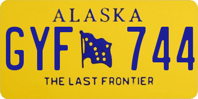 AK license plate GYF744