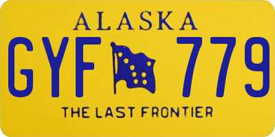 AK license plate GYF779