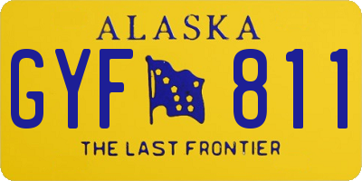 AK license plate GYF811