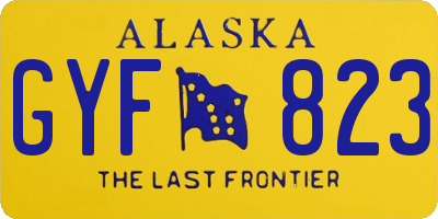 AK license plate GYF823