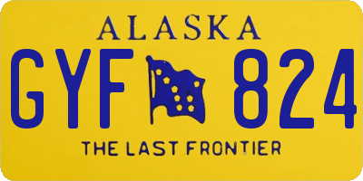 AK license plate GYF824