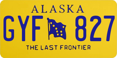 AK license plate GYF827