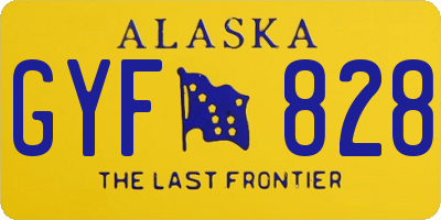 AK license plate GYF828