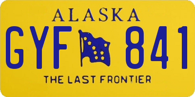 AK license plate GYF841