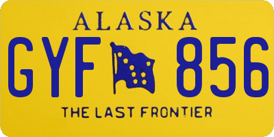 AK license plate GYF856