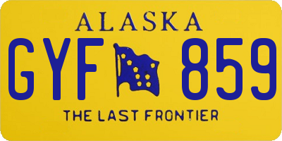 AK license plate GYF859