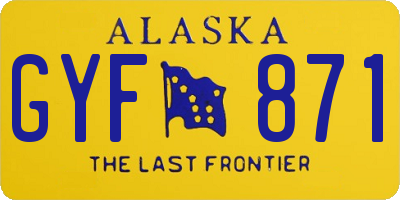 AK license plate GYF871