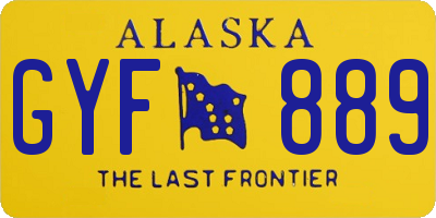 AK license plate GYF889