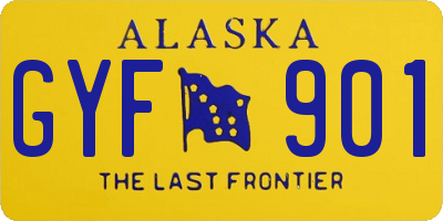 AK license plate GYF901