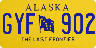 AK license plate GYF902