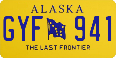 AK license plate GYF941