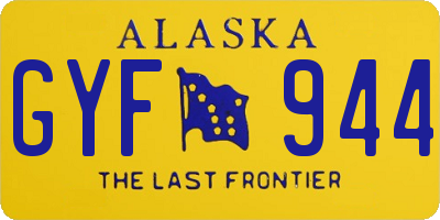 AK license plate GYF944