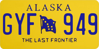 AK license plate GYF949