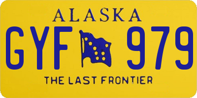 AK license plate GYF979