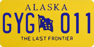 AK license plate GYG011