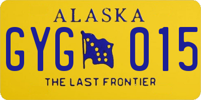 AK license plate GYG015