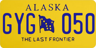 AK license plate GYG050