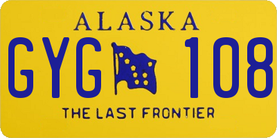 AK license plate GYG108