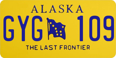 AK license plate GYG109